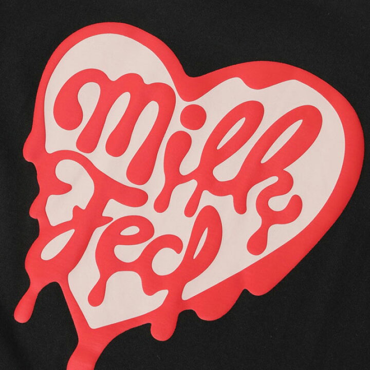 楽天市場】【20%OFF/SALE】ミルクフェド MILKFED. メルティハートフォームプリント ワイドショートスリーブTシャツ  [103252011006 SU25] MELTY HEART FOAM PRINT WIDE S/S TEE レディース トップス カットソー 半袖  ワイドシルエット BLACK 【メール便可】 正規取扱店【s ... 【新品】ミルクフェド ロゴ入りTシャツ ハートグラフィック Y2K ライトピンク