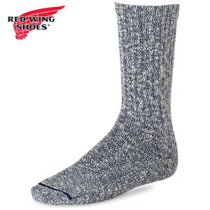 bhEBO REDWING Rbguh }[ON[ [97168/97645] COTTON BLEND MARL RAGG CREW Y C u[c\bNX Made in USA red wing NAVY/WHITE y[։z K戵X