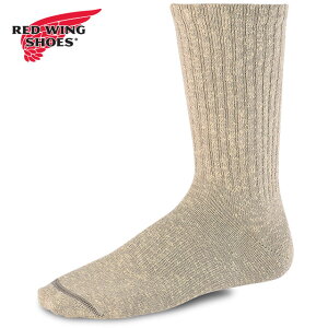 bhEBO REDWING Rbguh }[ON[  [97669/97658] COTTON BLEND MARL RAGG CREW / OVER-DYED Y C u[c\bNX Made in USA red wing CREAM/COFFEE y[։z K戵X