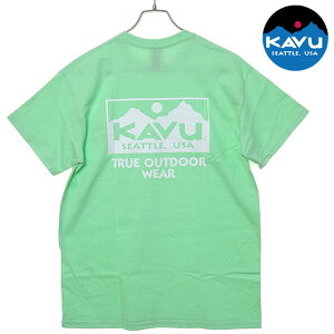 �y40%OFF/SALE�z�J�u�[ KAVU �g�D���[���S T�V���c [19822238 SS25] True Logo Tee �����Y �g�b�v�X ���� ���S�e�B�[ Mint �y���[���։z ���K�戵�X�yts�z�ye�z