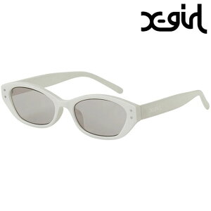 �y40%OFF/SALE�z�G�b�N�X�K�[�� X-girl �t�H�b�N�X�t���[�� �T���O���X [105251054024 SS25] FOX FRAME SUNGLASSES ���f�B�[�X UV�J�b�g �В��P�[�X�t�� �y�� WHITE ���K�戵�X�yts�z�ye�z