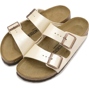 �y�ő�100%�|�C���g�o�b�N�z�r���P���V���g�b�N BIRKENSTOCK �T���_�� �A���]�i �r���R�t���[ [1009921 SS25] Arizona BF ���f�B�[�X �h�C�c�� �R���t�H�[�g�T���_�� ���N�T���_�� Graceful-Pearl-White ���K