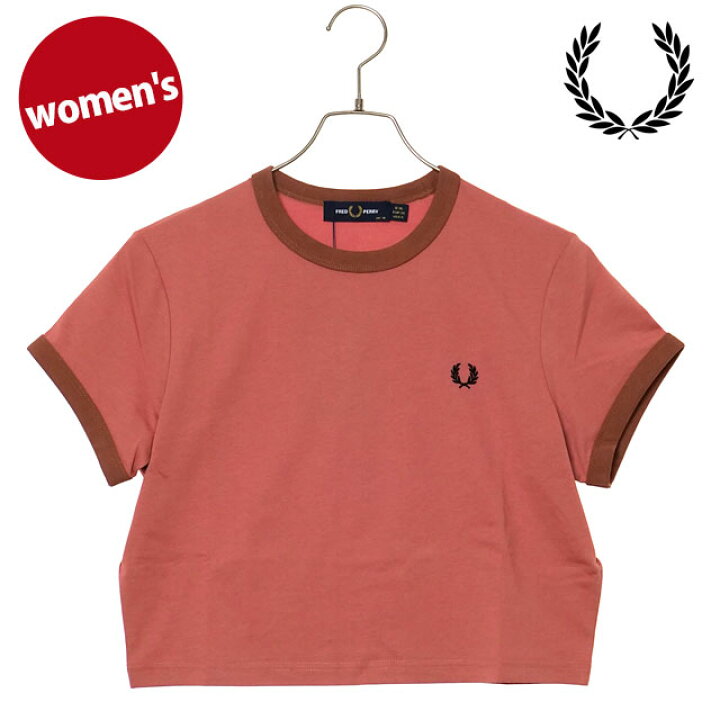 楽天市場】フレッドペリー FRED PERRY クロップド リンガーTシャツ 