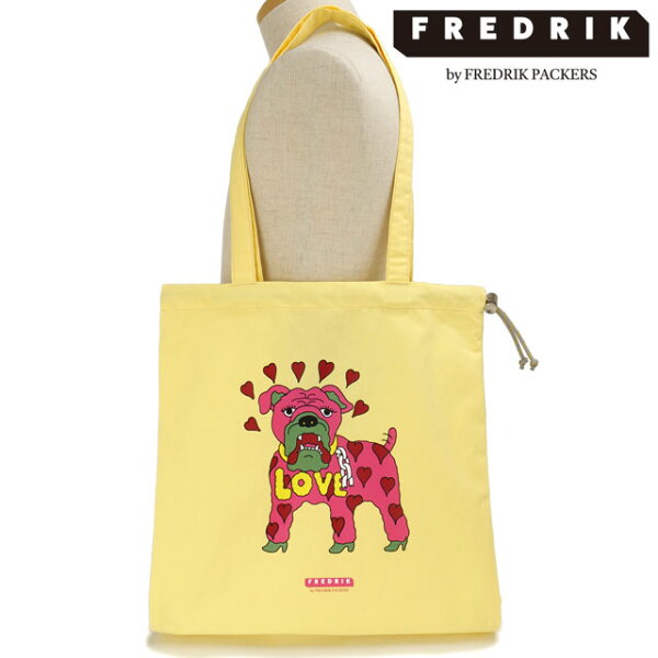 【楽天スーパーSALE限定55％OFF】フレドリック FREDRIK トートバッグ イージー YMドッグ [FPCV-TT25-YLNO SS25] EASY/YM DOG メンズ・レディース 鞄 巾着バッグ 犬 イラスト YELLOW【メール便可】 正規取扱店【ts】【e】【sp】