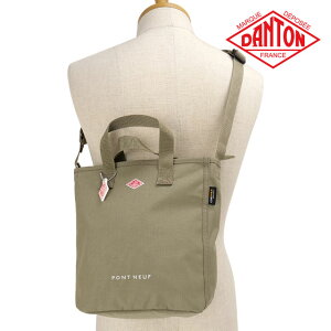 �_���g�� DANTON �R�[�f�����L�����o�X2WAY�g�[�g�o�b�O �|���E�k�t [PONT NEUF SS26] CORDURA CANVAS 2WAY TOTE BAG �����Y�E���f�B�[�X ���j�Z�b�N�X �� ���|�� �V�����_�[�o�b�O �x�[�W�� LT.GREIGE�iWHITE�j 