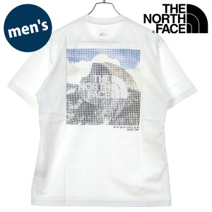 �U�E�m�[�X�E�t�F�C�X THE NORTH FACE T�V���c �����Y �V���[�g�X���[�u�n�[�t�h�[���f�W�^���X�N�G�A���S�e�B�[ [NT32657-W SS26] S/S Half Dome Digital Square Logo Tee ���j�Z�b�N�X ���� �z������ �z���C�g 
