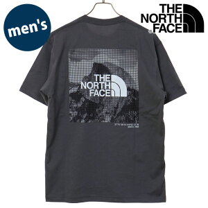 �U�E�m�[�X�E�t�F�C�X THE NORTH FACE T�V���c �����Y �V���[�g�X���[�u�n�[�t�h�[���f�W�^���X�N�G�A���S�e�B�[ [NT32657-SP SS26] S/S Half Dome Digital Square Logo Tee ���� �O���[ �X���[�N�h�p�[�� �y���[