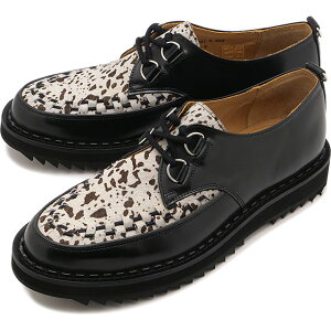 �W���[�W�R�b�N�X GEORGE COX �X�j�[�J�[ �����Y ���b�v�� �n�b�g�� [03-001-R-626 SS26] RIPPLE HATTON �C �V���[�Y ���͗l �|�j�[�ѕt�� ���U�[ ���b�v���\�[�� �u���b�N�n BLACK/WHITE-SPECKLED-PONY ���K�戵