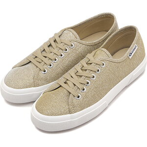 �X�y���K SUPERGA �X�j�[�J�[ ���f�B�[�X �W���[�W���� ���b�W�F�[�� [6S4135ZW-340 SS26] 3750 JERSEY LAME LEGGERA �C �V���[�Y �x�[�W�� PLT-BEIGE ���K�戵�X