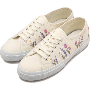 �X�y���K SUPERGA �X�j�[�J�[ ���f�B�[�X �t�����[ �G���{�X ���b�W�F�[�� [6S8161ZW-AA5 SS26] 3750 FLW EMBO LEGGERA �C �L�����o�X�V���[�Y �z���C�g�n W-AVO-P-VIO�iAA5�j ���K�戵�X