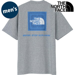 �y�ő�100%�|�C���g�o�b�N�z�U�E�m�[�X�E�t�F�C�X THE NORTH FACE T�V���c �����Y �V���[�g�X���[�u�o���_�i�X�N�G�A���S�e�B�[ [NT32446-ZZ SS26] S/S Bandana Square Logo Tee ���j�Z�b�N�X ���� �z������ �o