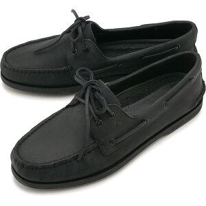 �X�y���[�g�b�v�T�C�_�[ SPERRY TOP-SIDER �����Y �I�[�Z���e�B�b�N�I���W�i�� 2�A�C �����Y �{�[�g�V���[�Y [13934365 SS26] AUTHENTIC ORIGINAL 2-EYE MENS BOAT SHOE �C �f�b�L�V���[�Y ���J�V�� �u���b�N BLACK 