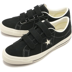 �R���o�[�X CONVERSE �X�j�[�J�[ �����X�^�[ �X�G�[�h V-3 [33702990 SS26Q2] ONE STAR SUEDE V-3 �����Y�E���f�B�[�X ���j�Z�b�N�X �C �V���[�Y �x���N�� �� BLACK ���K�戵�X