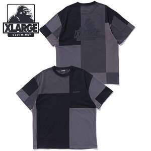 �G�N�X�g�����[�W XLARGE �����Y �p�b�`���[�N �V���[�g�X���[�uT�V���c [101262011004 SU26] PATCHWORK S/S TEE �g�b�v�X ���� �N���[�l�b�N �� BLACK �y���[���։z ���K�戵�X�ycp�z