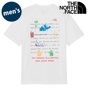 �y7/30���� �ő�P18�{�z�U�E�m�[�X�E�t�F�C�X THE NORTH FACE T�V���c �����Y �V���[�g�X���[�u�W���[�j�[�q�X�g���[�e�B�[ [NT32643-W SS26] S/S Journey History Tee ���j�Z�b�N�X �g�b�v�X ���� �z������ �o