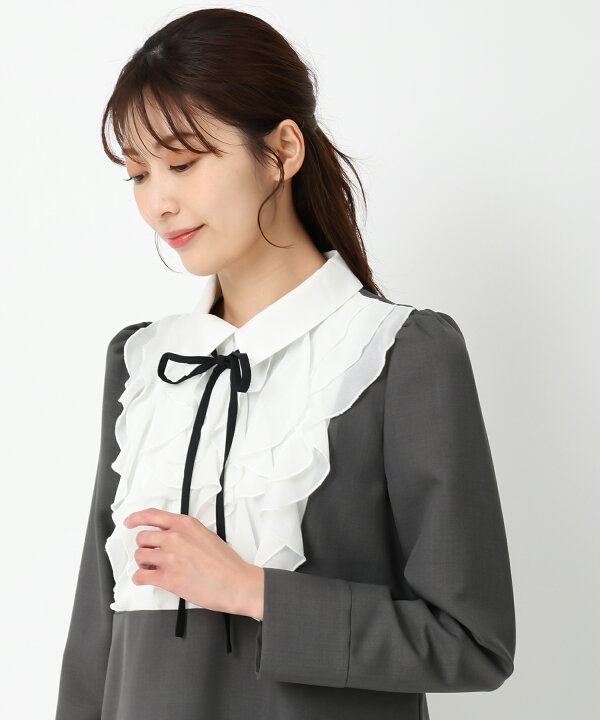 楽天市場】【sale】フリルブラウスミニワンピース/MM447404 MISCH