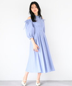 【60%OFF】【定価14,300円→5,720円】【SALEアウトレット】肩開きシャツワンピース/MM517404 MISCH MASCH ミッシュマッシュ 公式