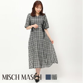 【MISCH MASCH】【ミッシュマッシュ】【公式】【フェミニン】サイドレースアップワンピース/mm417424