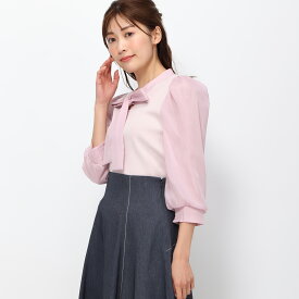 【クーポン対象】【SALEアウトレット】ブライトブラウス袖ボウタイニット/MM418315 MISCH MASCH ミッシュマッシュ 公式