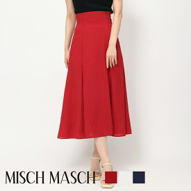 【MISCH MASCH】【ミッシュマッシュ】【公式】【フェミニン】シアーチェックスカート/mm427202