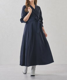 【50%OFF】【WEB限定】テーラードフレアワンピース/MM557412 ミッシュマッシュ ロング丈 テーラード ロングワンピース 体型カバー 細見え