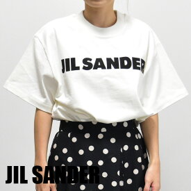 ジルサンダー Tシャツ ロゴ オーバーサイズ ヘビーウェイト レディース クルーネック 綿100％ ブランド Jil Sander J02GC0001 J45148 102