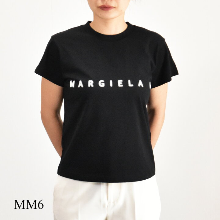 楽天市場】MM6 Tシャツ レディース ロゴ 半袖 ブランド コットン 