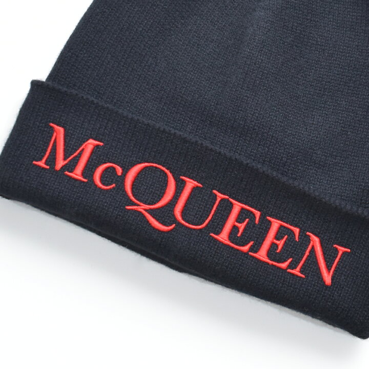 楽天市場】ALEXANDER McQUEEN 帽子 ニットキャップ ニット帽 プリント 
