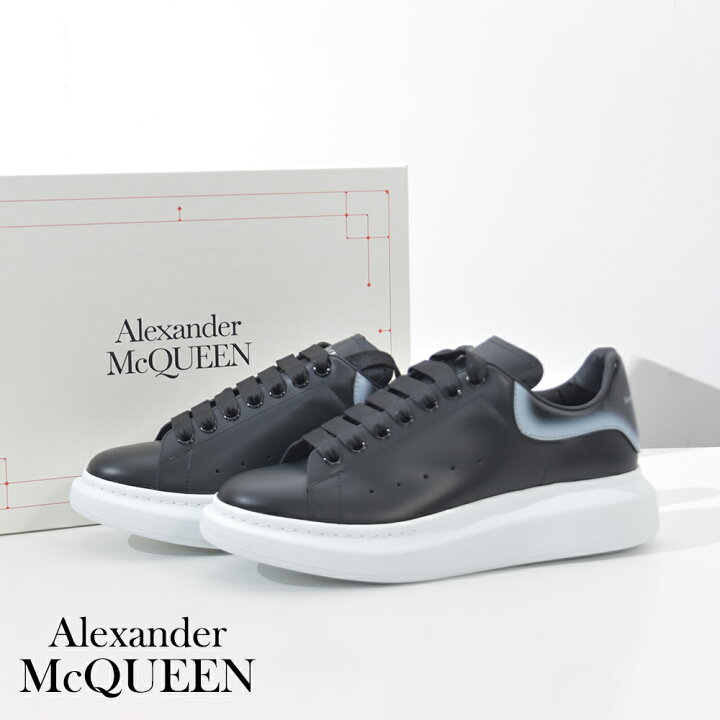 楽天市場】ALEXANDER McQUEEN スニーカー カーフレザー ブラック 黒  
