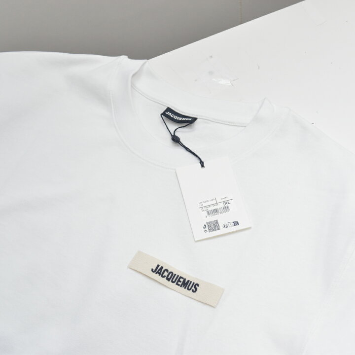 楽天市場】JACQUEMUS Tシャツ グログラン ロゴ メンズ ホワイト 