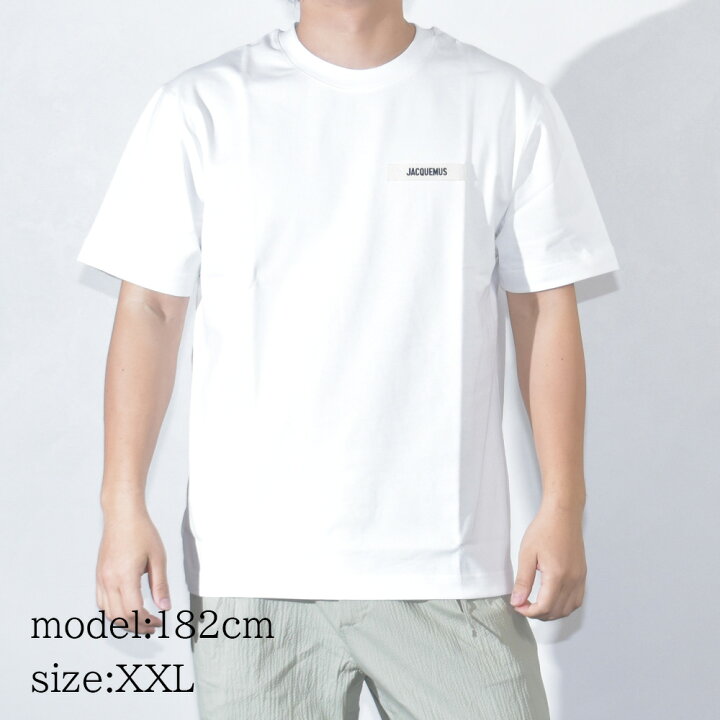 楽天市場】JACQUEMUS Tシャツ グログラン ロゴ メンズ ホワイト 