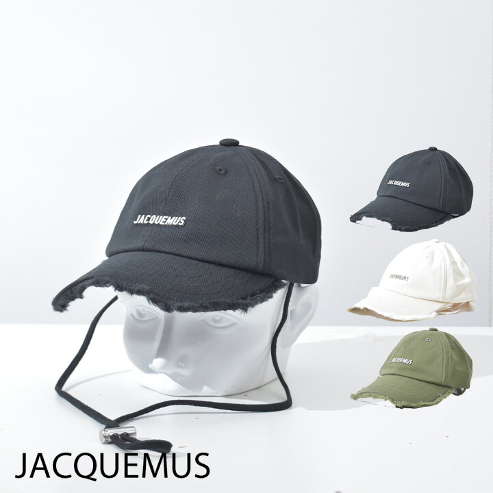JACQUEMUS フリンジ ブラックキャップ 