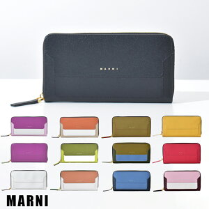 極美品□MARNI マルニ 2022年製 P2644 MUSED LONG ZIP AROUND バイ  
