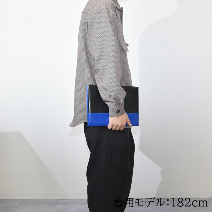 楽天市場】マルニ クラッチバッグ PVC バイカラー TRIBECA ロゴ 