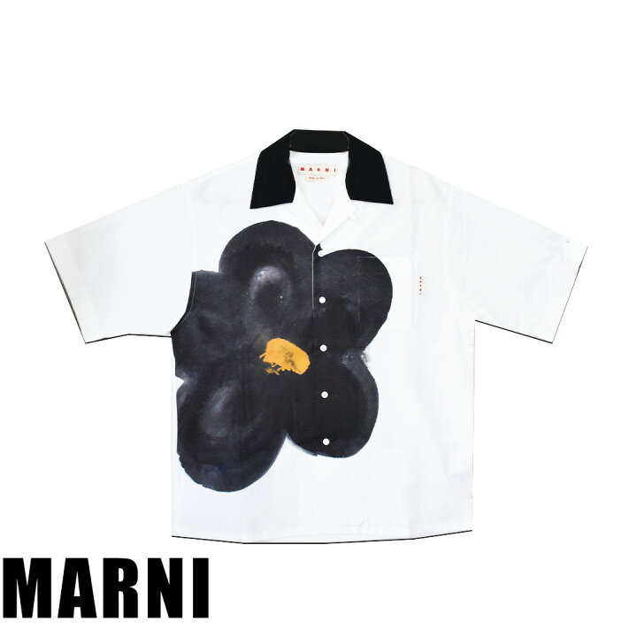 楽天市場】マルニ シャツ ボウリングシャツ メンズ ロゴ 半袖 花柄 