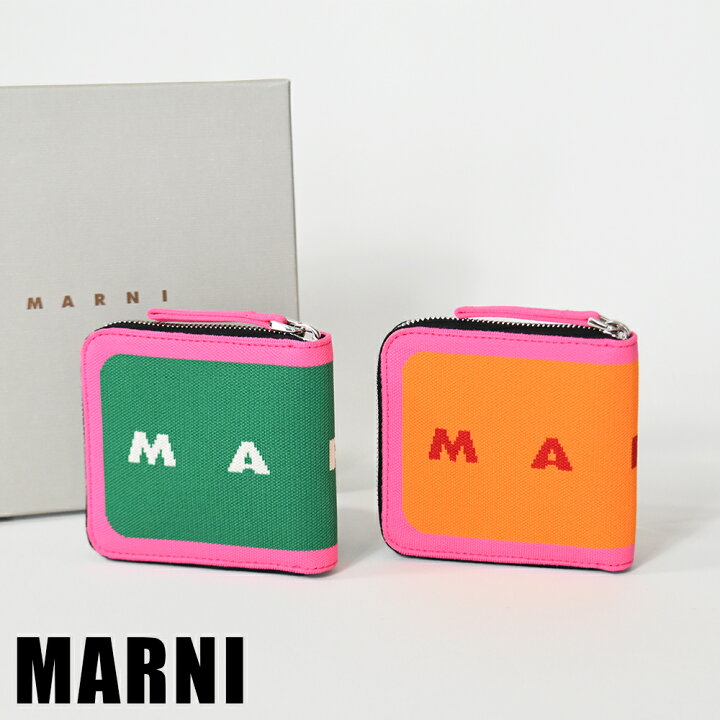 楽天市場】マルニ 二つ折り 財布 MARNI ラウンドジップ レディース 