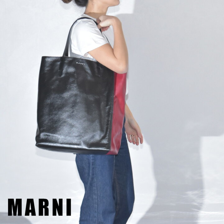 楽天市場】マルニ トートバッグ MUSEO SOFT ラージバッグ レザー 