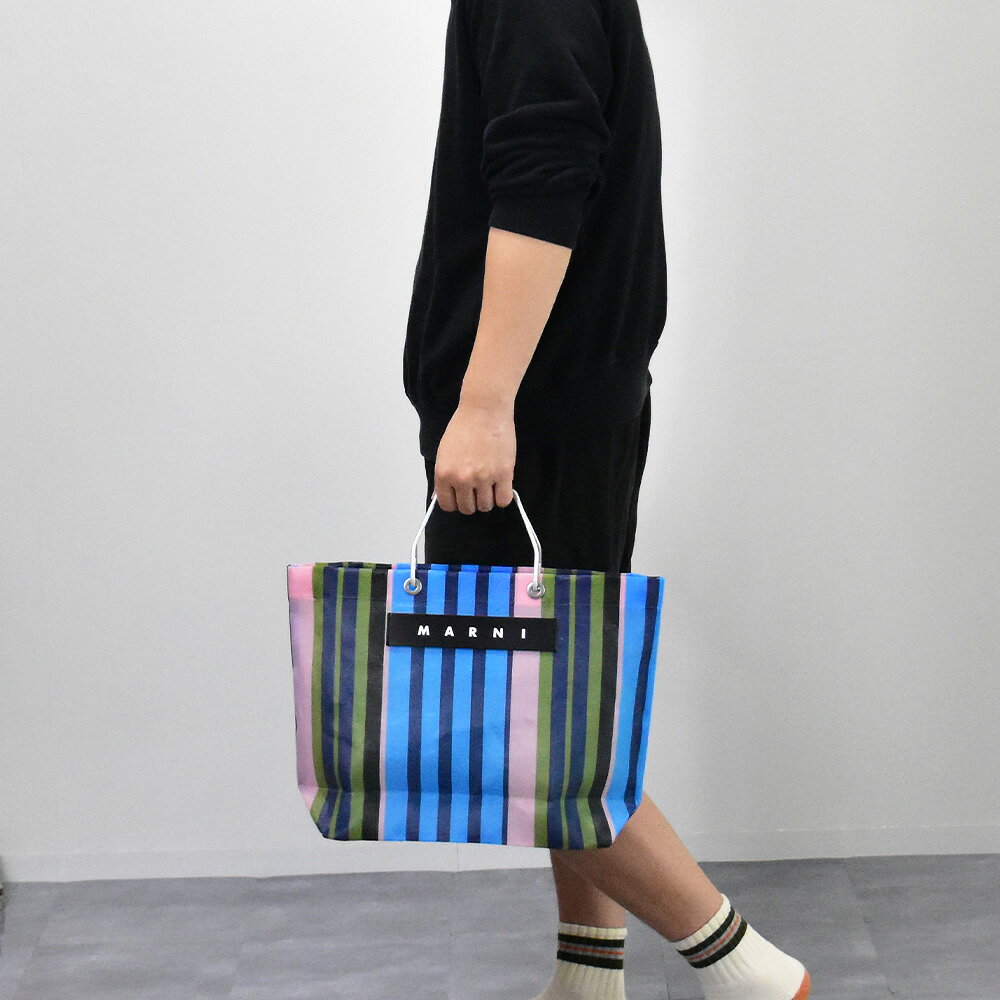 マルニマーケット トートバッグ ショッピングバッグ レディース ナイロン メッシュ MARNI MARKET フラワーカフェ SHMHR08A01 TN296 - メイン画像 18