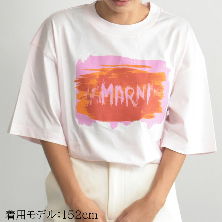 楽天市場】マルニ Tシャツ レディース ロゴ ペイント デザイン 半袖 