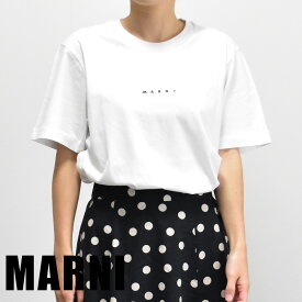 マルニ Tシャツ レディース ロゴ オーバーサイズ 半袖 ブランド 綿100％ おおきめ MARNI HUMU0198PD USCS87 LOW01