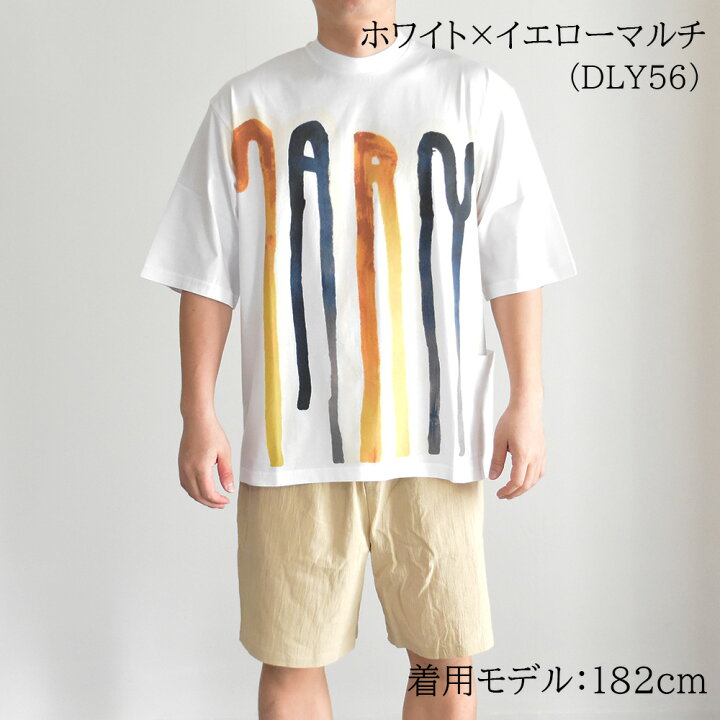 楽天市場】マルニ Tシャツ メンズ ロゴ 半袖 水彩 デザイン ブランド 