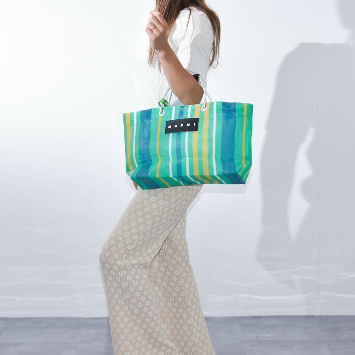 MARNI MARKET トートバッグ ナイロン かごバッグ マルニ