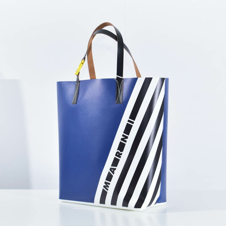 楽天市場】マルニ トートバッグ ロゴ Tribeca ショッピングバッグ 