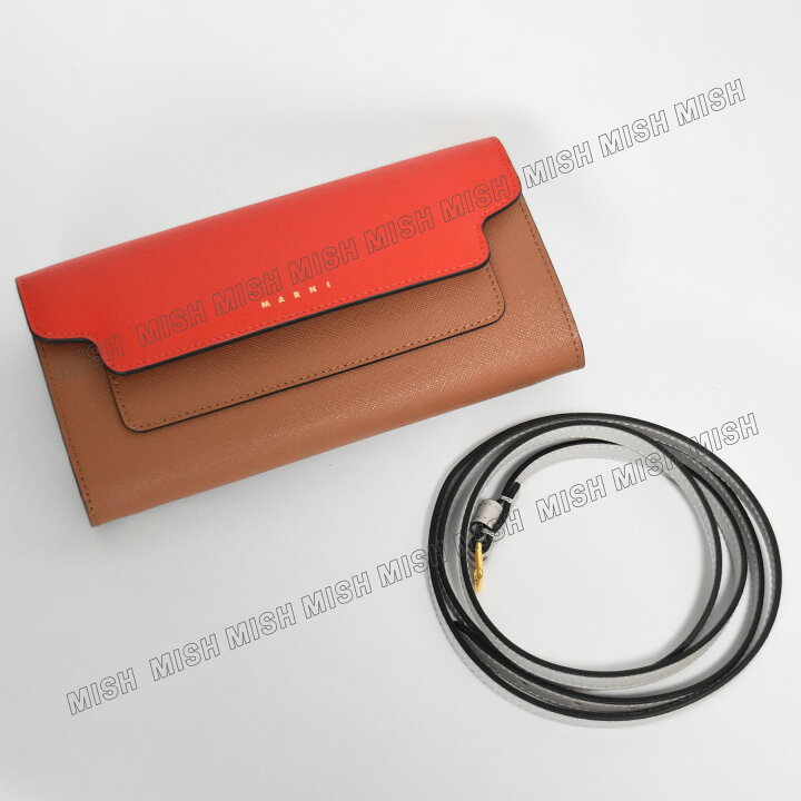 楽天市場】マルニ ウォレット ショルダー ウォレットショルダー 長財布 