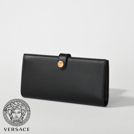 ヴェルサーチ 財布 本革 メデューサ メンズ ブランド VERSACE 長財布 ハイブランド タテメデューサ長財布 フラップ ヴェルサーチ ヴェルサーチェ ベルサーチ 1002898