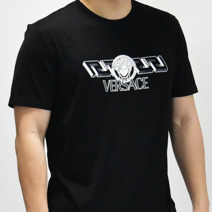 楽天市場】ヴェルサーチ Tシャツ ロゴ メンズ 半袖 ブランド VERSACE 
