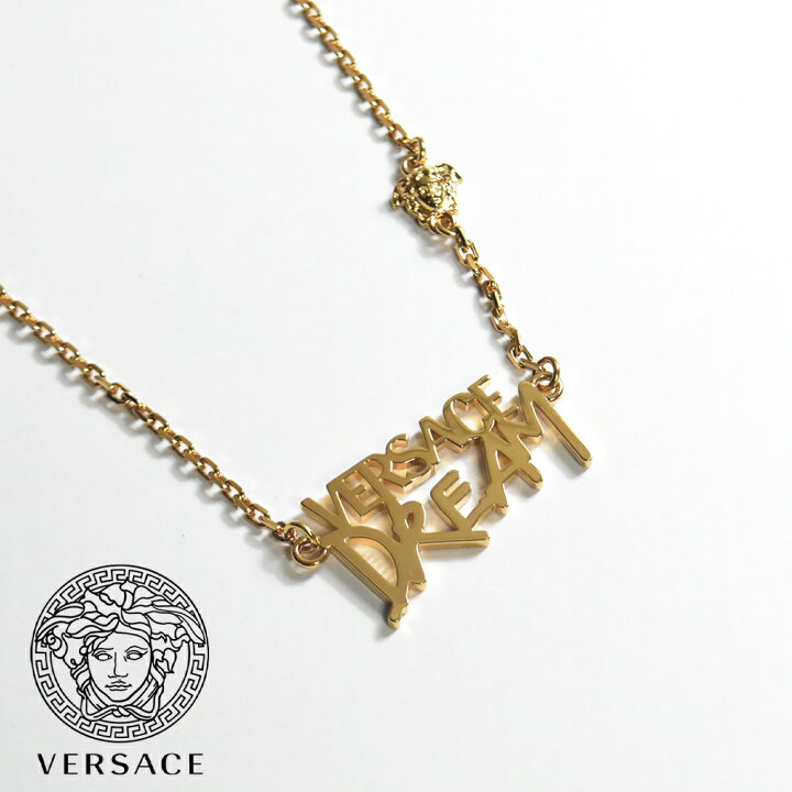 楽天市場】ヴェルサーチ ネックレス ゴールド ロゴ VERSACE DREAM ミニ  