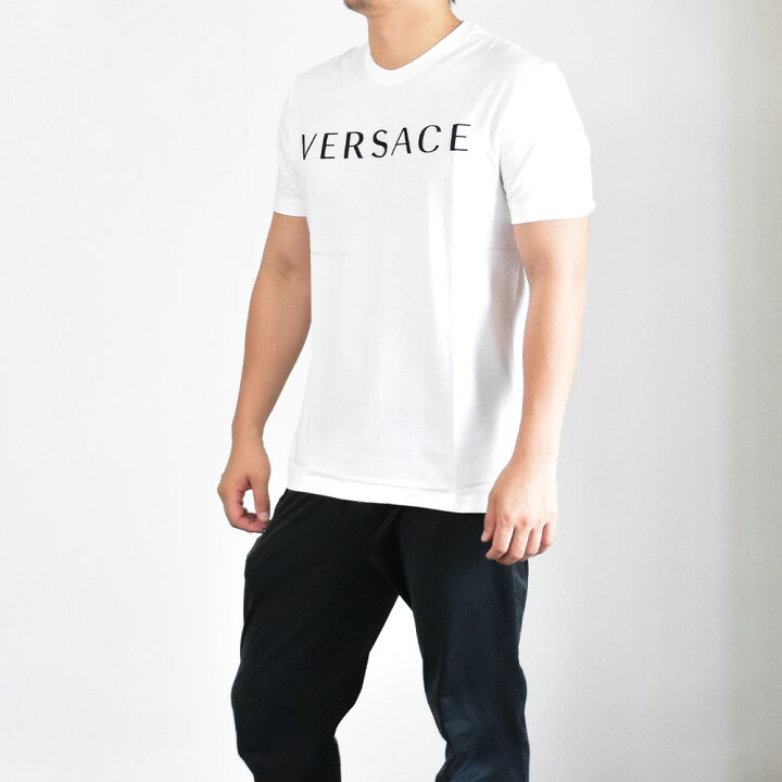 楽天市場】ヴェルサーチ Tシャツ メンズ VERSACE 半袖 ブランド 刺繍  