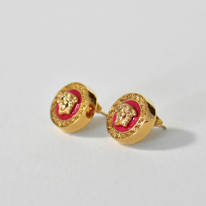 楽天市場】ヴェルサーチ ピアス ゴールド メデューサ レジン ピンク 