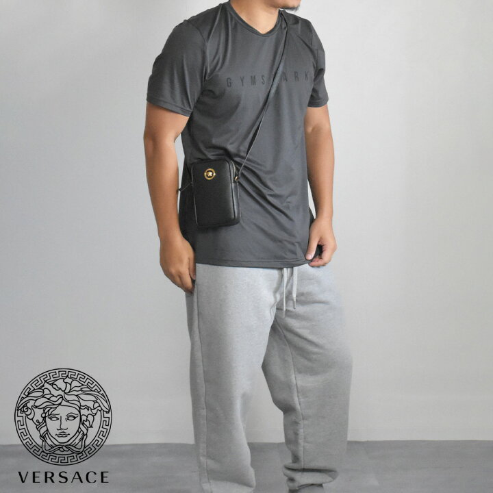 ヴェルサーチェ ショルダーバッグ VERSACE レザー ミニ クロスボディ  